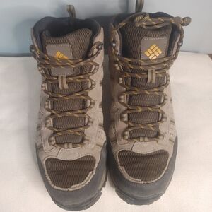 Columbia Grants Pass Mens Size 11 Brown Waterproof Hiking Omni-Grip Boots